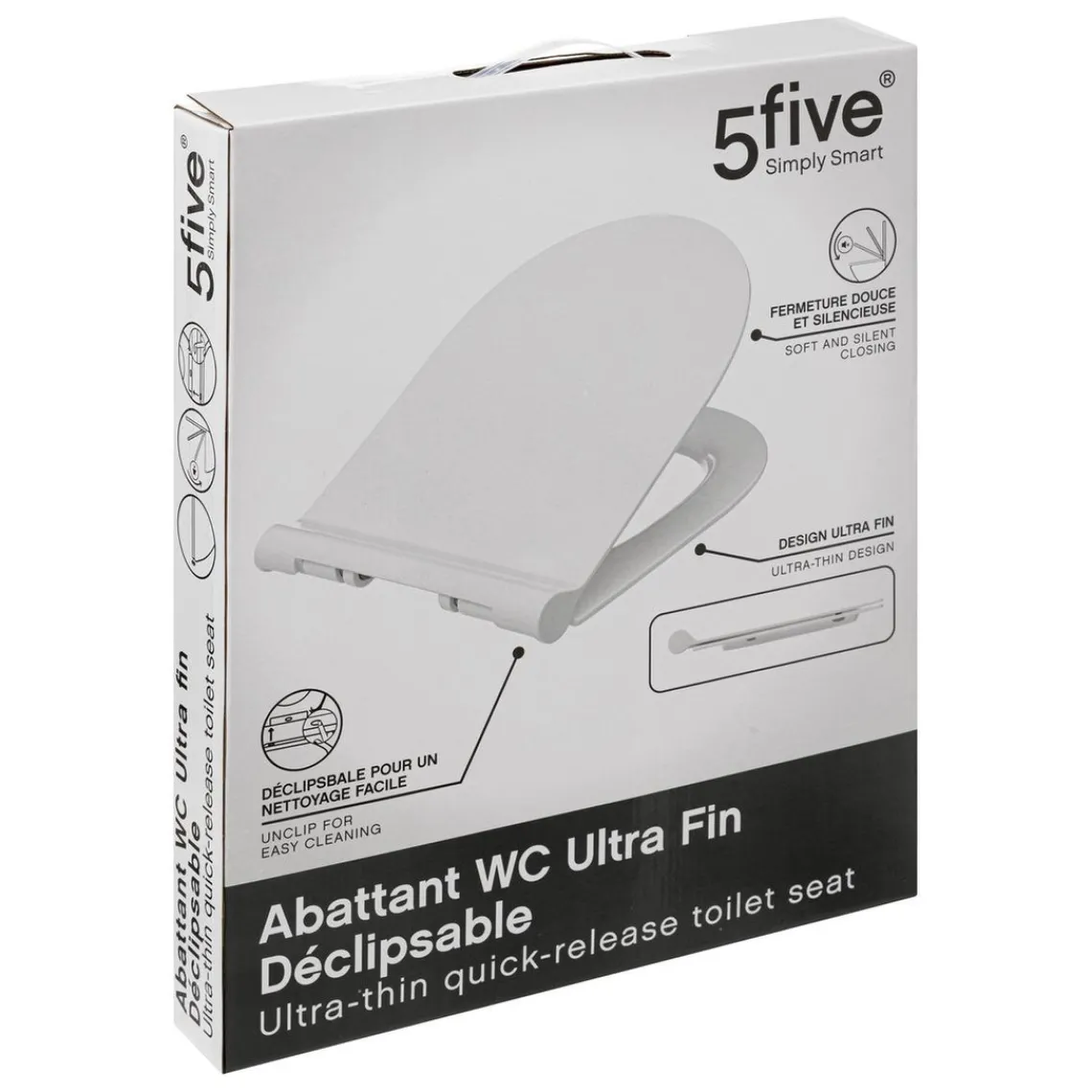3S. x Home Abattant WC ultra fin blanc Discount