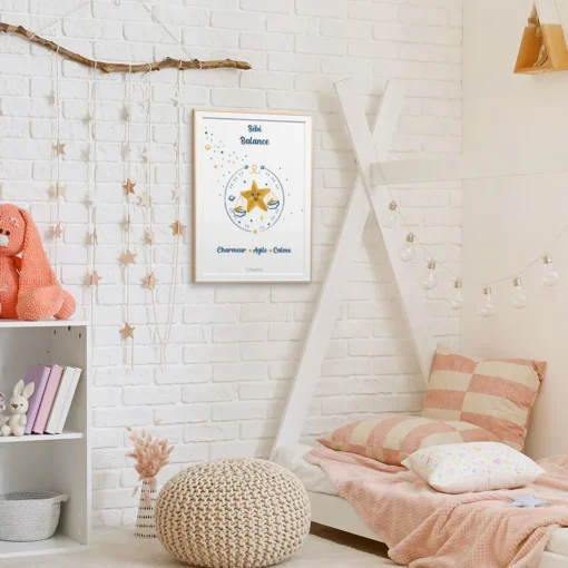 Tom & Mila Affiche de décoration bébé Balance Outlet