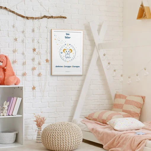 Tom & Mila Affiche de décoration bébé Bélier Best