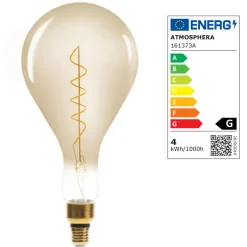 3S. x Home Ampoule Ambrée LED Filaments Torsadés BELLA Clearance