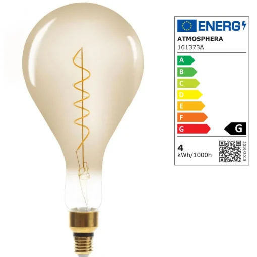 3S. x Home Ampoule Ambrée LED Filaments Torsadés BELLA Clearance
