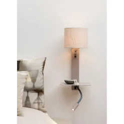 It s About Romi Applique Florence liseuse sable abat-jour lin clair New