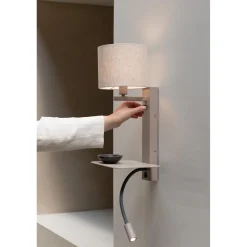 It s About Romi Applique Florence liseuse sable abat-jour lin clair New