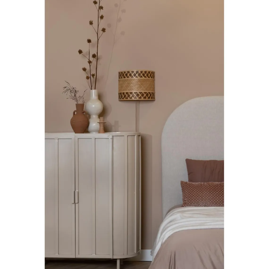 Good & Mojo Applique murale Langkawi bambou abat-jour naturel marron