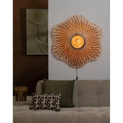 Good & Mojo Applique murale Madura bambou naturel marron Online