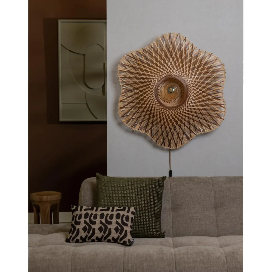 Good & Mojo Applique murale Madura bambou naturel marron Online