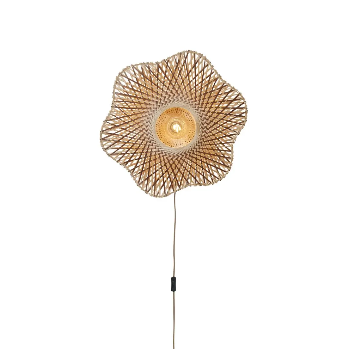 Good & Mojo Applique murale Madura bambou naturel marron