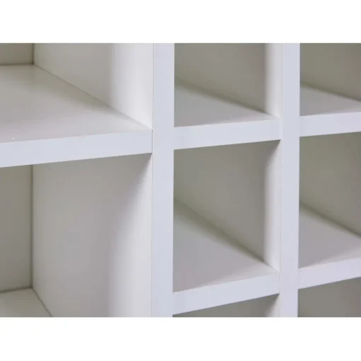 3S. x Home Armoire à bouteilles JULINA coloris blanc chêne Artisan Outlet