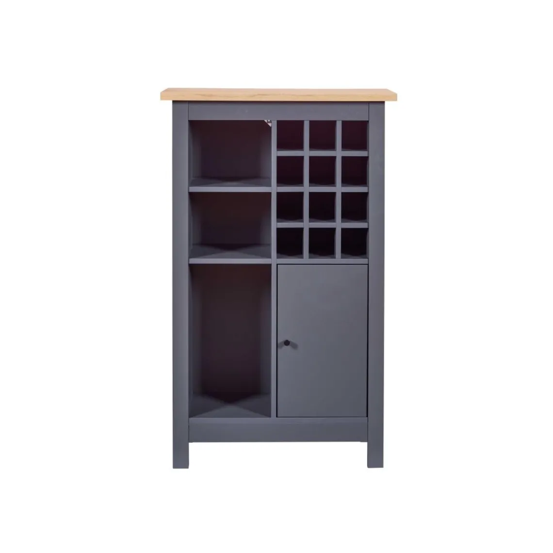 3S. x Home Armoire à bouteilles NELLINA coloris anthracite Discount