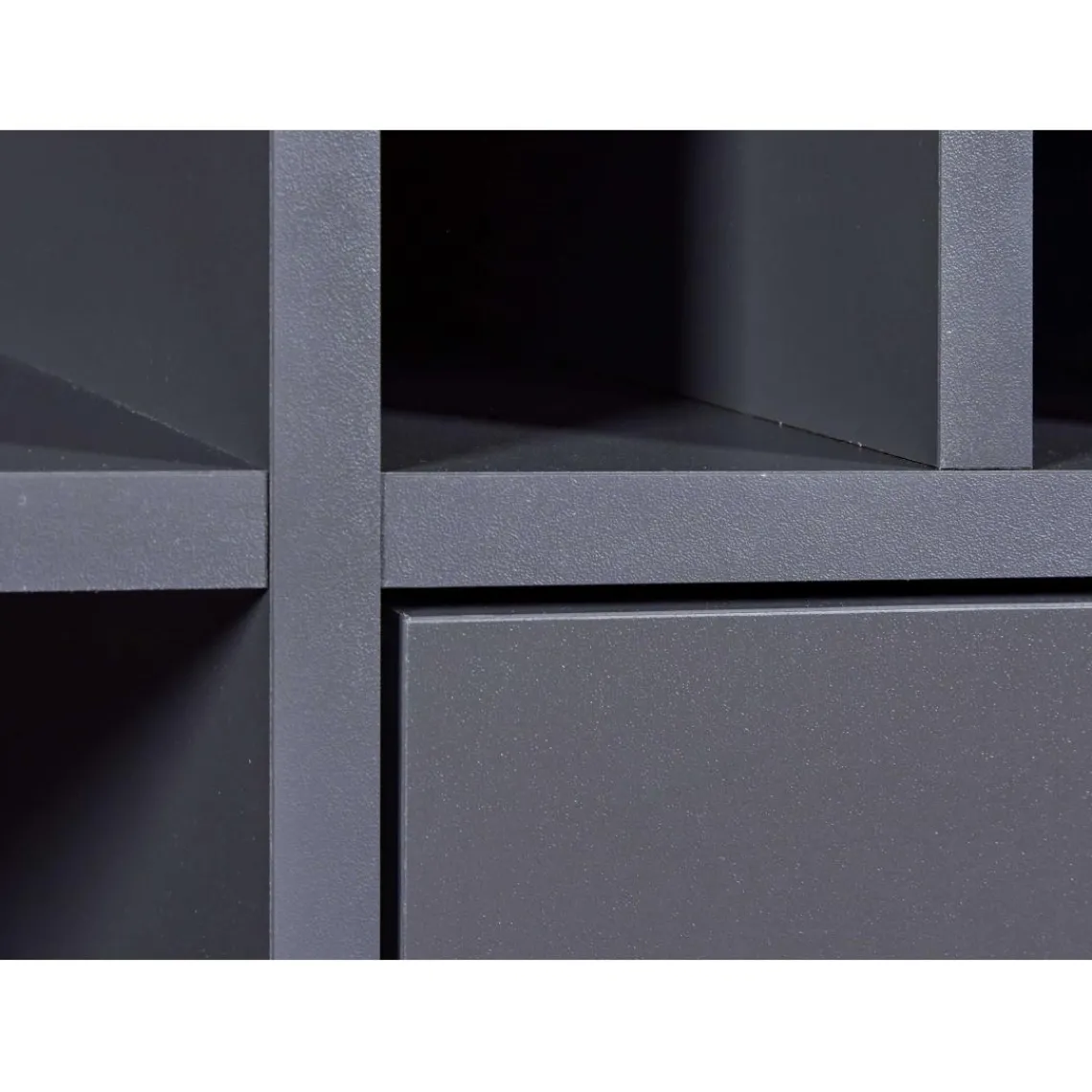 3S. x Home Armoire à bouteilles NELLINA coloris anthracite Discount