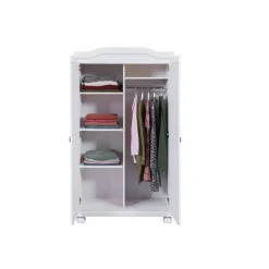 3S. x Home Armoire en Bois Massif Laqué Blanc HEDDA Online