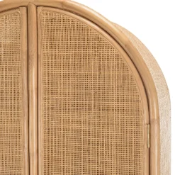 Macabane Armoire en rotin 2 portes en cannage couleur brun miel KALLY Clearance