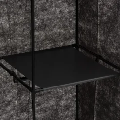 3S. x Home Armoire penderie modulable tissu noir