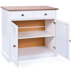 3S. x Home Bahut Bas en Pin Massif JIRA New