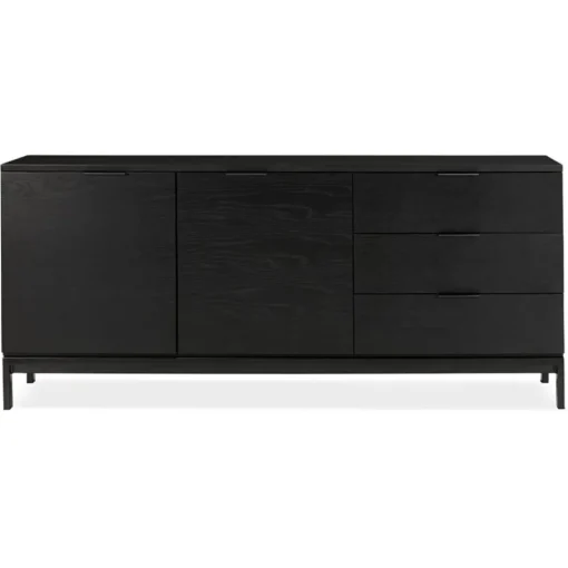 ALTEREGO Bahut design 'HIPPIE' en bois noir Online