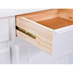 3S. x Home Bahut Vaisselier VALENCIA 2 Portes Blanc Hot