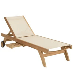 Macabane Bain de soleil textilène couleur beige