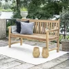 Macabane Banc de jardin Java en bois Teck