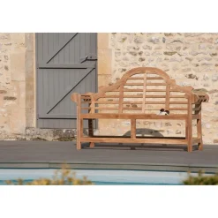 Macabane Banc de jardin Sumatra en bois Teck Clearance