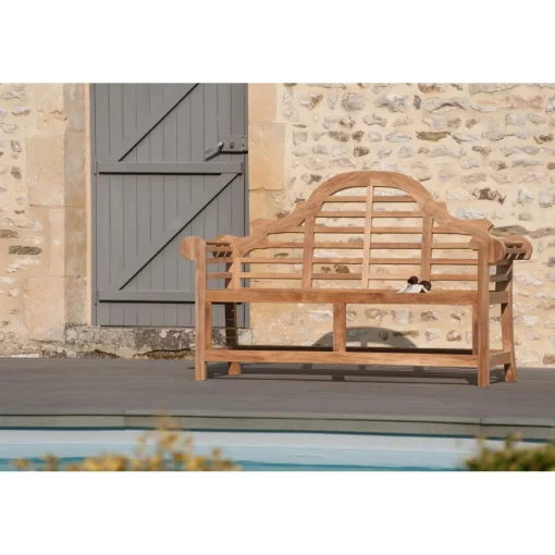 Macabane Banc de jardin Sumatra en bois Teck Clearance