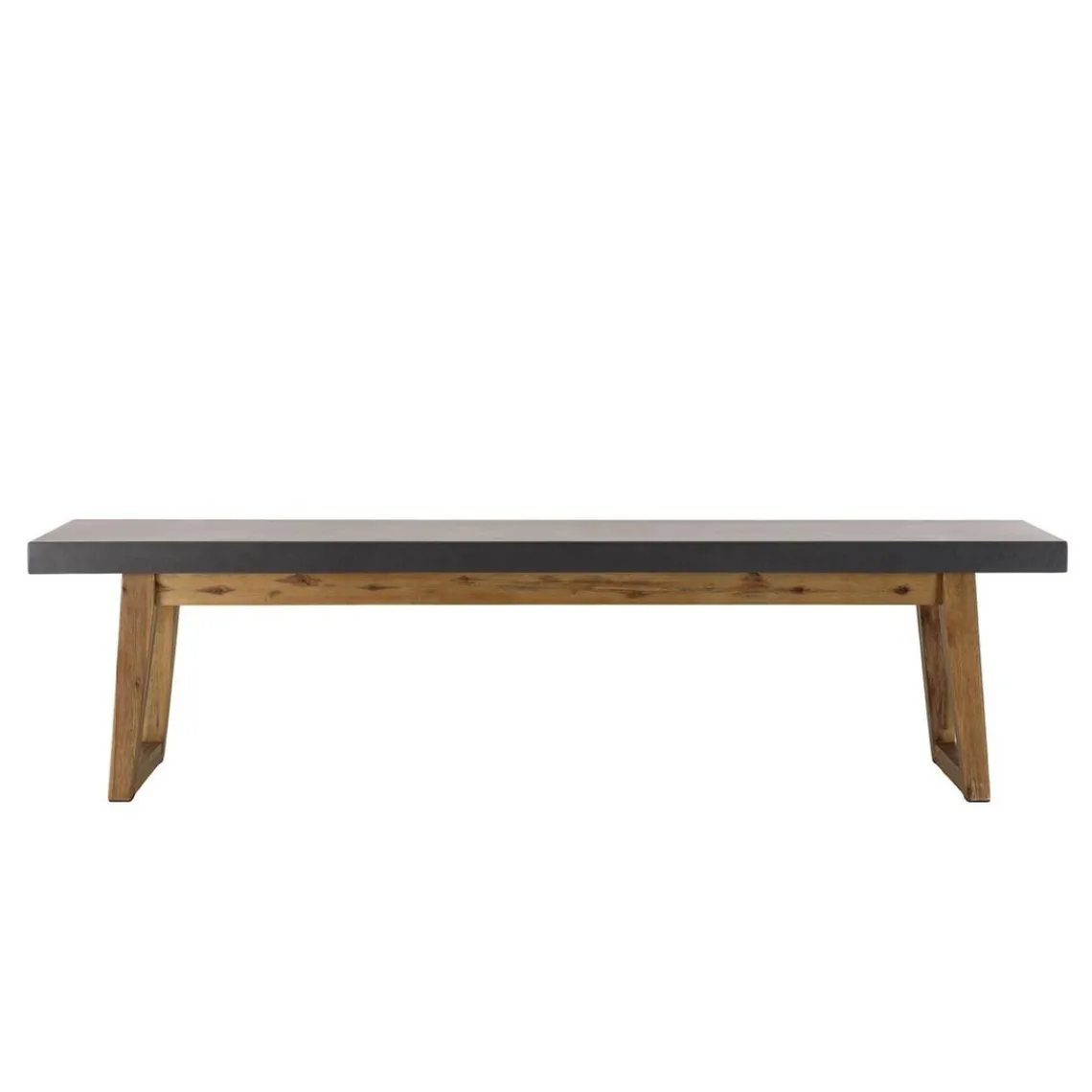 Macabane Banc effet béton foncé HECTOR Outlet