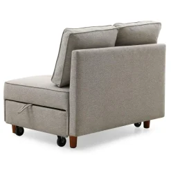 3S. x Home Banquette 2 places convertible Zinez Tissu Beige
