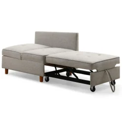 3S. x Home Banquette 2 places convertible Zinez Tissu Beige