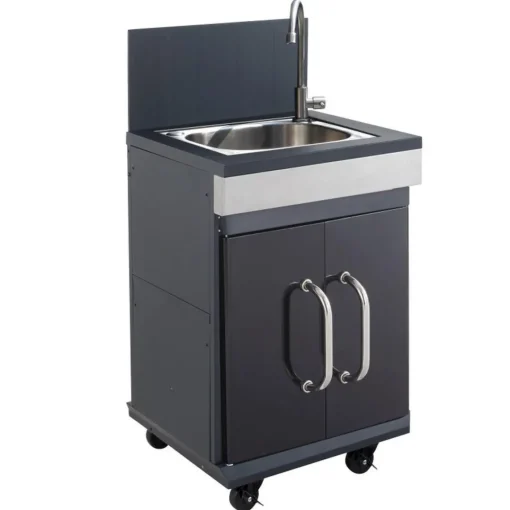 Cook'In Garden Barbecue gaz FIDGI 3 Brûleurs avec desserte et évier Hot