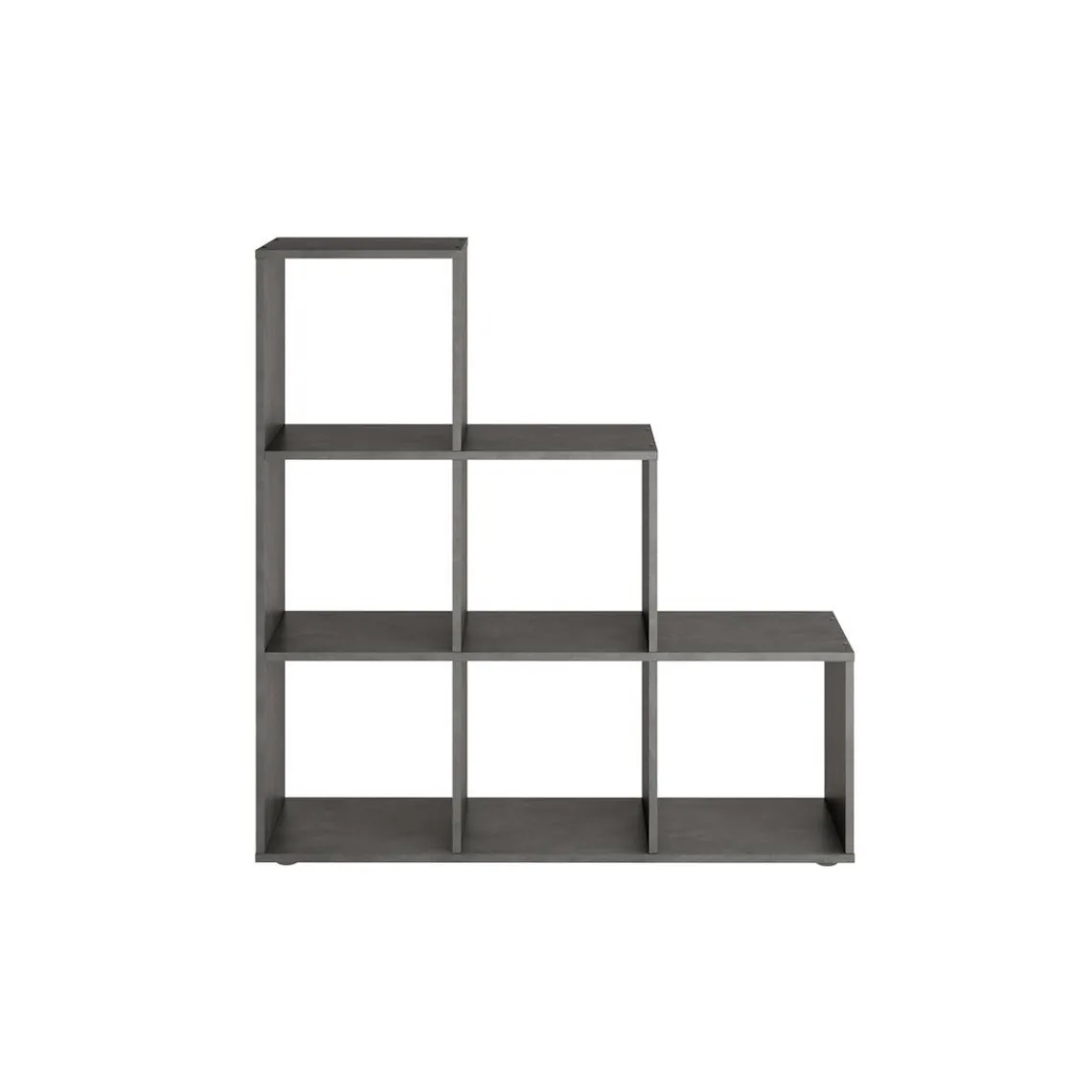 3S. x Home Bibliothèque 6 Compartiments Béton MEGA