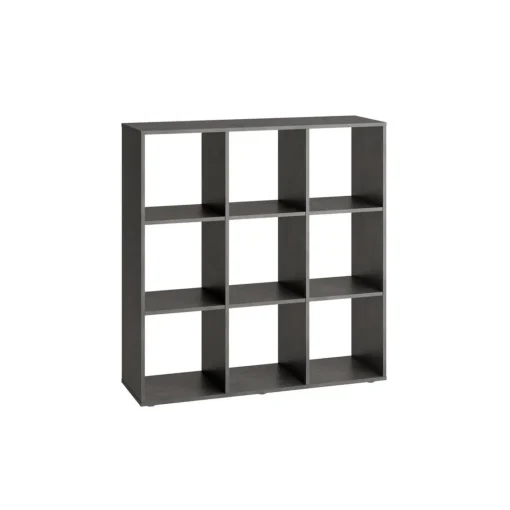 3S. x Home Bibliothèque 9 Compartiments Couleur Béton MEGA Gris Clearance