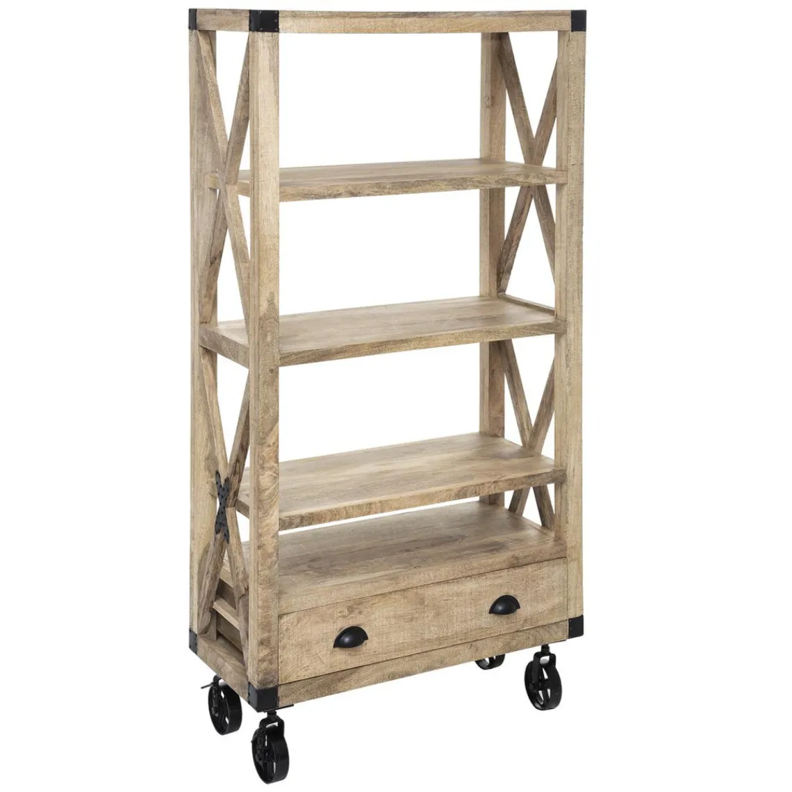 3S. x Home Bibliothèque 1 Tiroir SILAS Discount