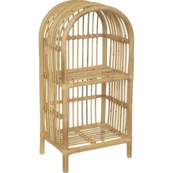 3S. x Home Bibliothèque beige en rotin Discount