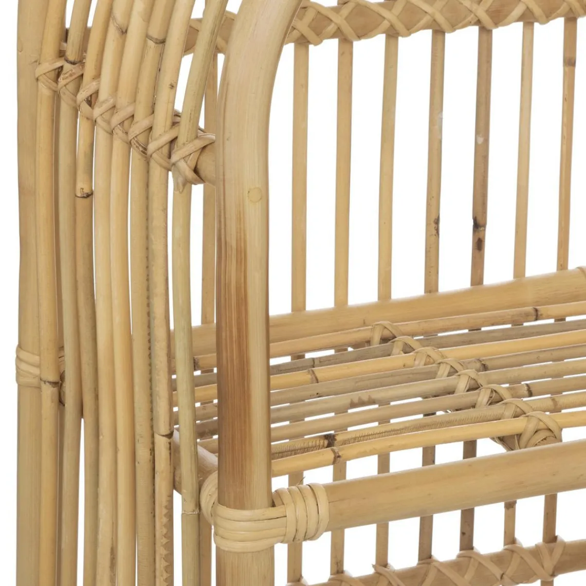 3S. x Home Bibliothèque beige en rotin Discount