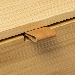 3S. x Home Boite 2 Tiroirs Bambou Cuir Best