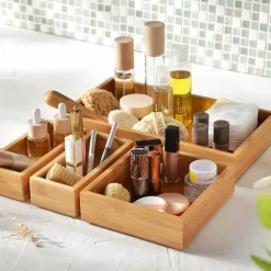 Becquet Boite de rangement en bambou avec tiroir MASTER-IN Outlet