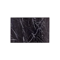 3S. x Home Boite de rangement en métal laqué noir motif marbre foncé avec 9 crochets Discount