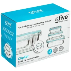 3S. x Home Boite rectangulaire x 3 Discount