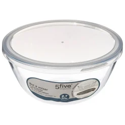3S. x Home Bol à mixer 2,7L avec couvercle en verre Sale
