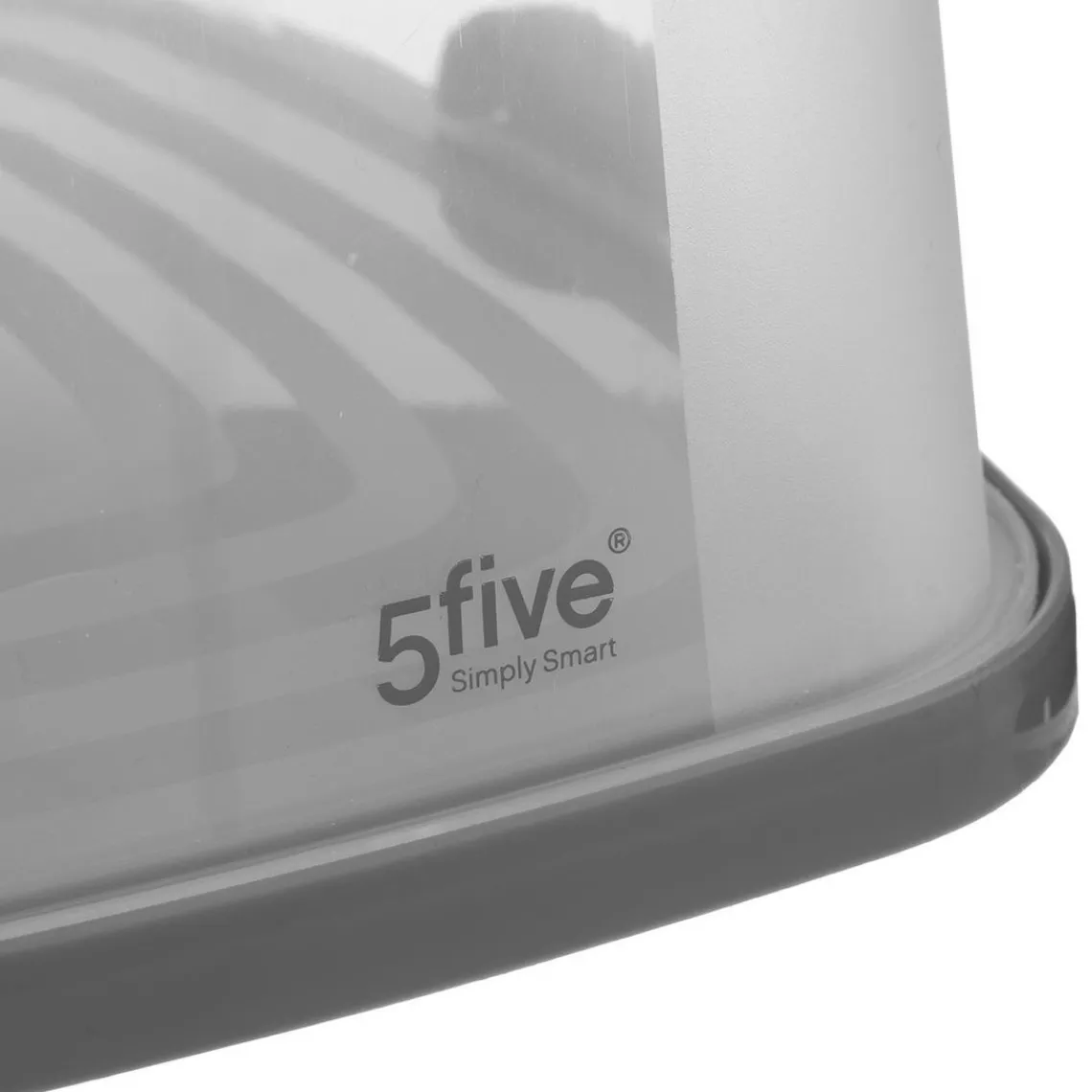 3S. x Home Boîte à gâteau carré 33x36cm gris en polypropylène Hot