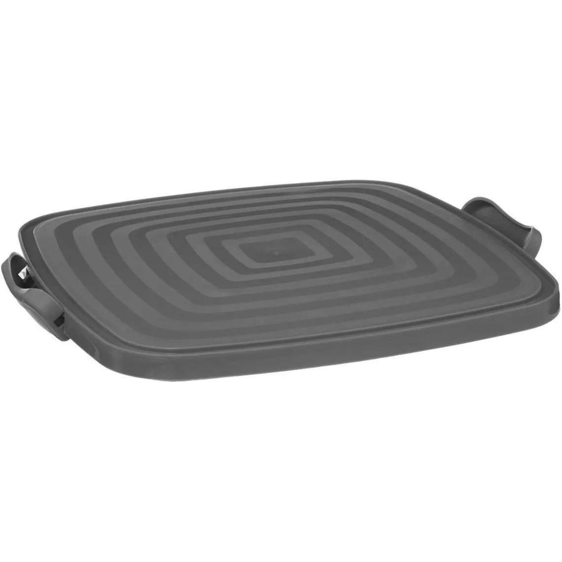 3S. x Home Boîte à gâteau carré 33x36cm gris en polypropylène Hot