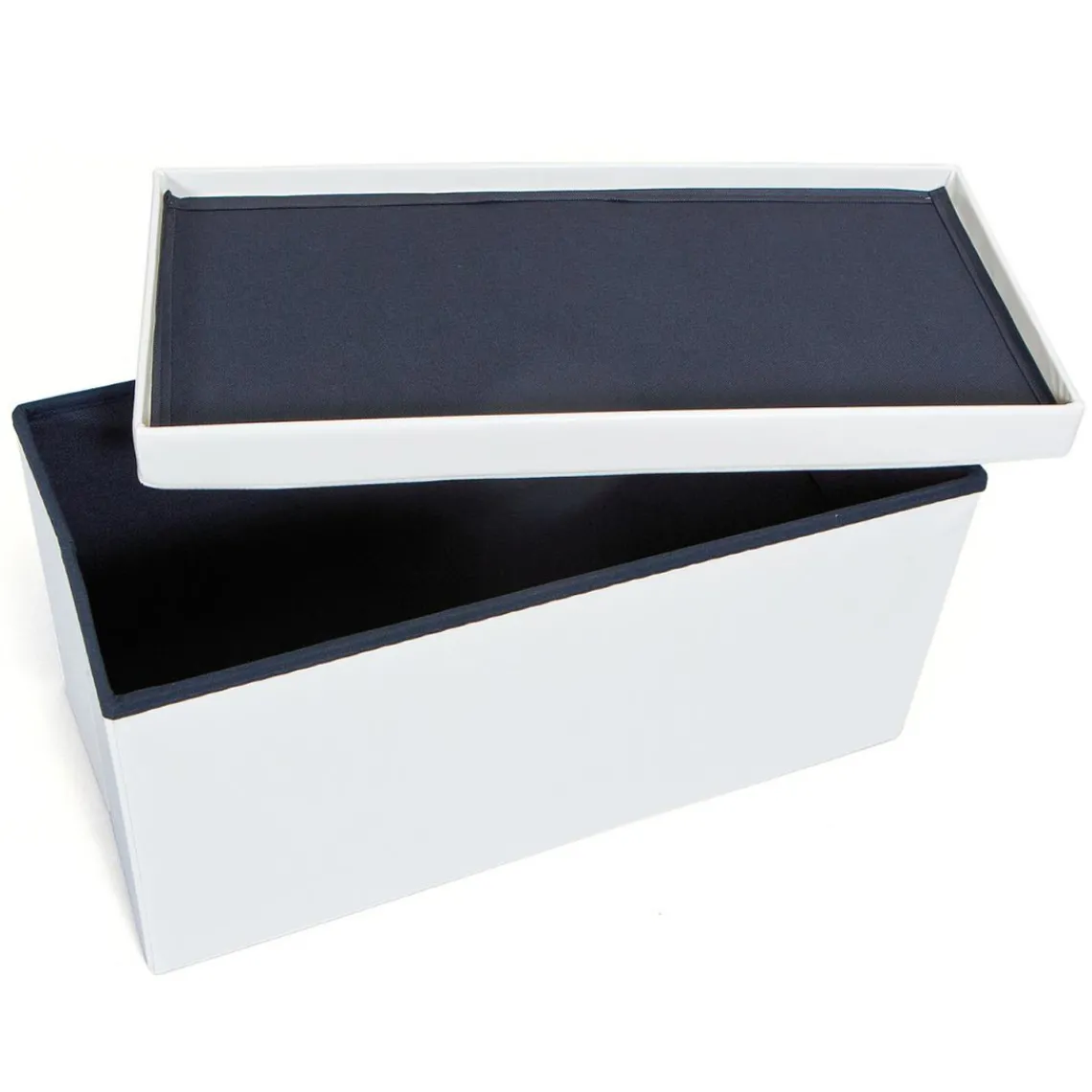 3S. x Home Boîte de rangement pliable TESSO Blanc Clearance