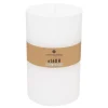 3S. x Home Bougie cylindrique rustique blanc H23voir Hot
