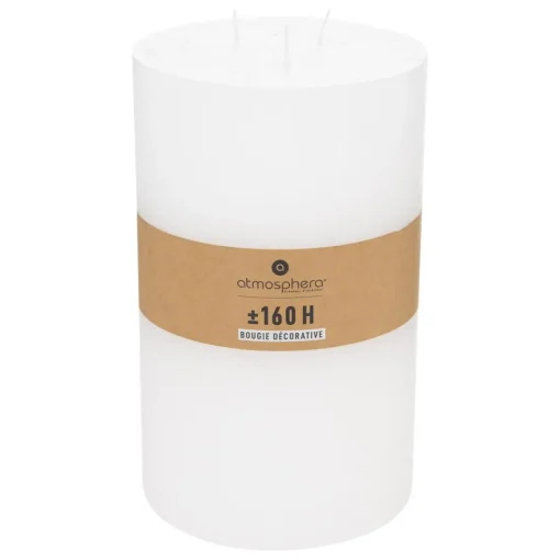 3S. x Home Bougie cylindrique rustique blanc H23voir Hot