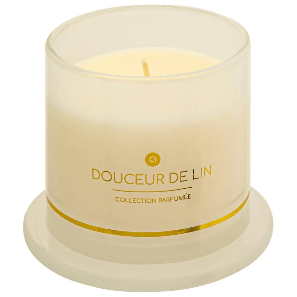 3S. x Home Bougie parfumée Ilae Fleur de lin 240g Blanc Outlet
