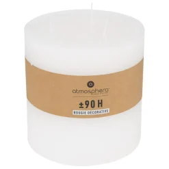 3S. x Home Bougie ronde rustique blanc D14voir Clearance