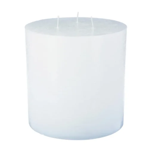 3S. x Home Bougie ronde rustique blanc D14voir Clearance
