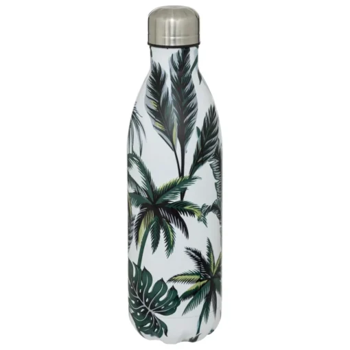 3S. x Home Bouteille Isotherme en INOX 1L Motif Tropical Palmier Clearance