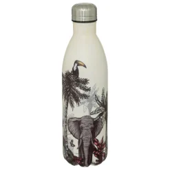 3S. x Home Bouteille isotherme tropical 1L à motif animal tropical en acier Multicolore Hot