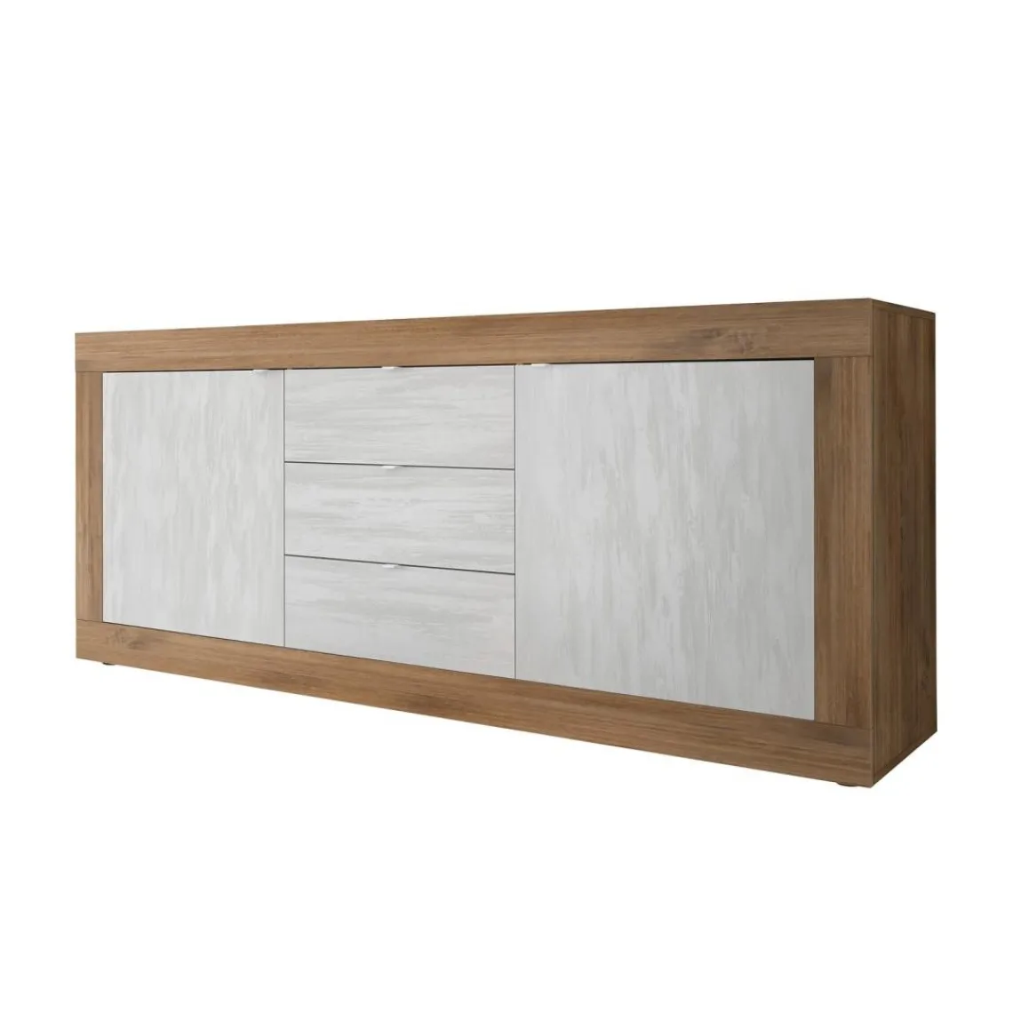 3S. x Home Buffet 2 portes 3 tiroirs en panneaux de particules Sale