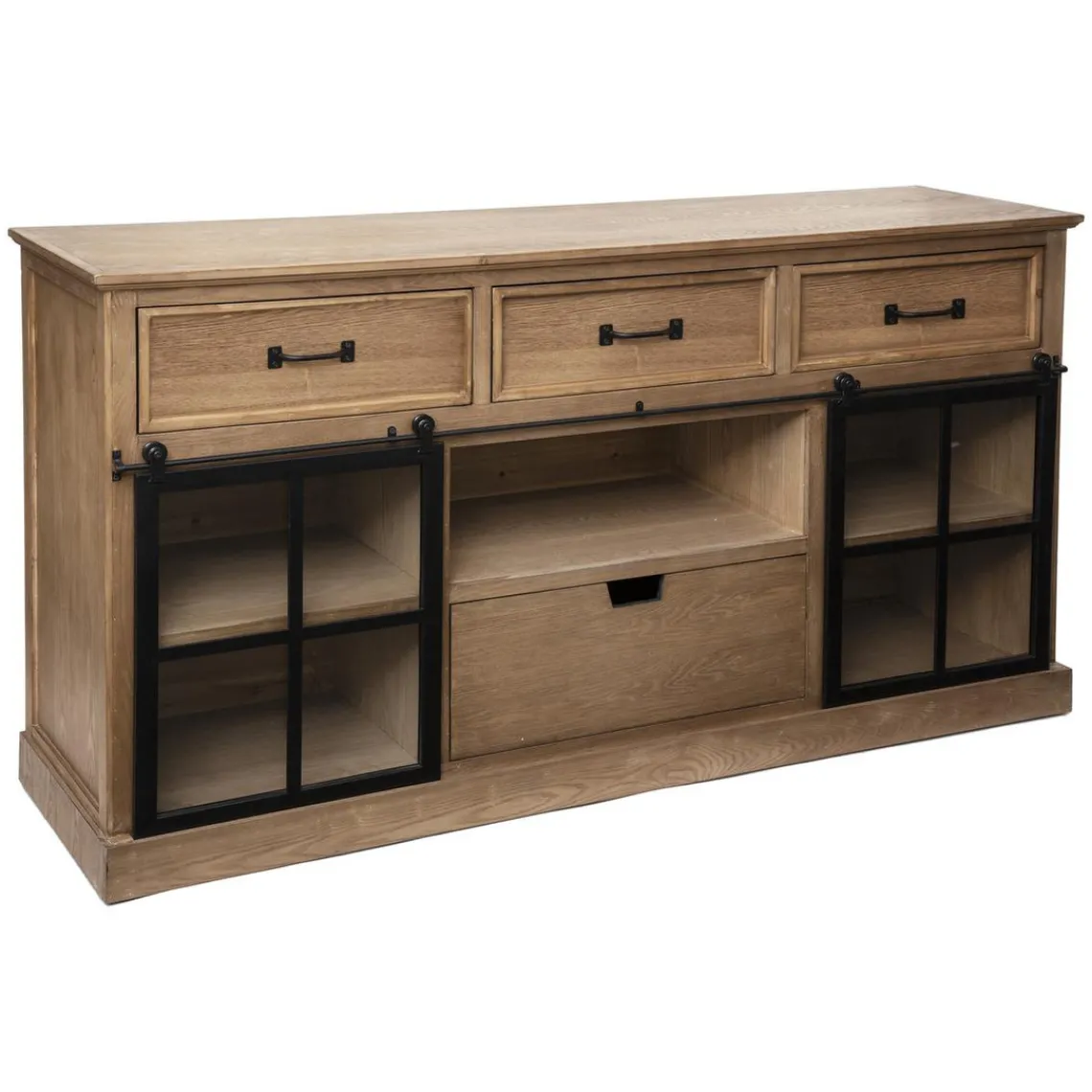 3S. x Home Buffet 2 Portes 4 Tiroirs VR DANIK Sale